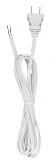 7 Foot 18/2 SPT-1 105C Cord Set; White Finish; 36'' Hank; 200 Carton; Molded Polarized Plug; (27|90/2417)