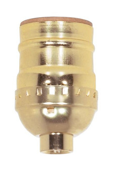 Short Keyless Socket; 1/8 IPS; Aluminum; Brite Gilt Finish; 660W; 250V; 500 Master (27|80/1010)