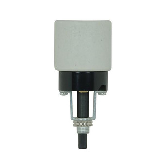 Bottom Turn Knob Socket; Phenolic And Porcelain Shell; Screw Terminals; 1/8 IP; 2-1/2'' Height; (27|80/1755)