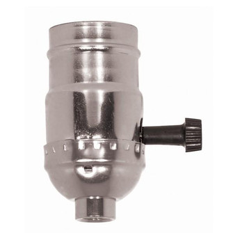 On-Off Turn Knob Socket With Removable Knob; 1/8 IPS; Nickel Finish; 250W; 250V; With Set Screw (27|80/1101)