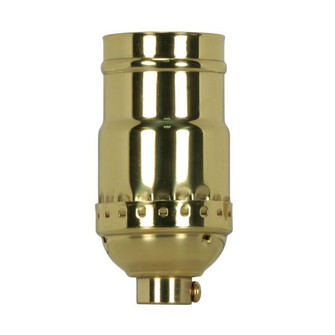 3-Way (2 Circuit) Keyless Socket; 1/8 IPS; 3 Piece Stamped Solid Brass; Polished Brass Finish; 660W; (27|80/1175)