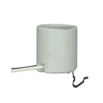 Keyless Porcelain Socket w/Snap-in Clip (27|80/1221)