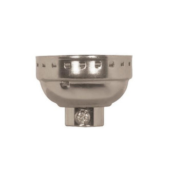 3 Piece Solid Brass Cap With Paper Liner; Polished Nickel Finish; 1/8 IP; With Set Screw (27|80/1288)