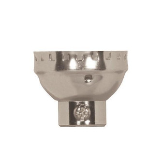3 Piece Solid Brass Cap With Paper Liner; Polished Nickel Finish; 1/4 IP; With Set Screw (27|80/1290)