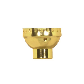 3 Piece Solid Brass Cap With Paper Liner; 1/4 IP Less Set Screw; Polished Brass Finish (27|80/1483)