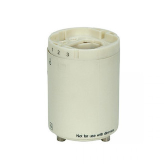 Smooth Phenolic Self-Ballasted CFL Lampholder; 277V, 60Hz, 0.30A; 26W G24q-3 And GX24q-3; 2'' (27|80/1854)