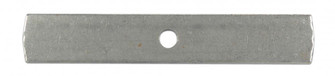 Flat Heavy Duty Crossbar; 1/8 IP Center Hole Only; No Screw Holes; 1'' x 6'' (27|80/2146)