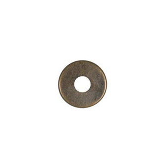 Steel Check Ring; Curled Edge; 1/8 IP Slip; Antique Brass Finish; 2'' Diameter (27|90/1839)