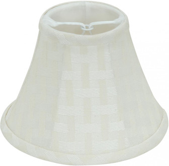Clip On Shade; Cream Bamboo Linen; 3'' Top; 6'' Bottom; 4-1/2'' Side (27|90/2486)