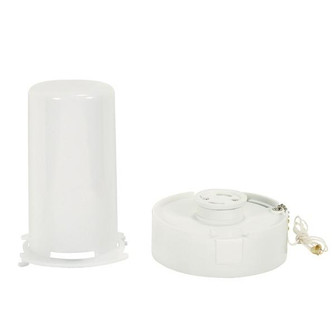 GU24 Fluorescent Pull Chain Receptacle & Lens (2-Piece Set) for Self Ballasted Lamps - 15W Maximum (27|90/2499)