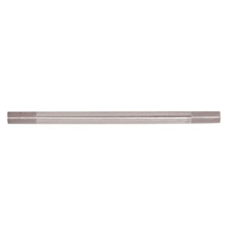 Steel Pipe; 1/8 IP; Nickel Plated Finish; 12'' Length; 3/4'' x 3/4'' Threaded On Both Ends (27|90/2505)