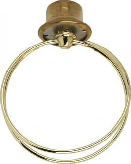 Bulb Clip; 1/4-27; 2'' Short Medium Base; Bulb Clip And Finial; Brass Plated Finish (27|90/2529)