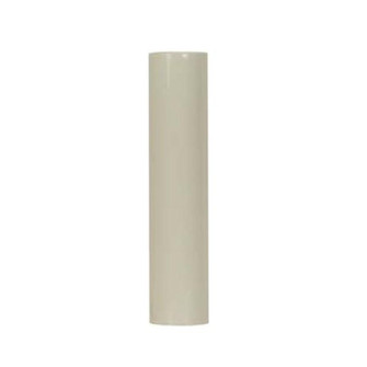 Plastic Candle Cover; Cream Plastic; 13/16'' Inside Diameter; 7/8'' Outside Diameter; 2'' (27|90/2531)