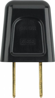 Quick Connect Plug; Polarized; 18/2 SPT-2; 6A-125V; Black Finish (27|90/2609)