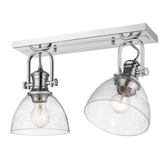 Yep by Golden Lighting Hines 2-light Semi-Flush Mount in Chrome (36|3118-2SF CH-SD)