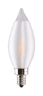 2 Watt CA11 LED; Satin Spun Clear; Candelabra base; 2700K; 120 Volt (27|S11300)