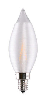 2 Watt CA11 LED Filament; Satin Spun Clear; Candelabra base; 2700K; 120 Volt (27|S11300)