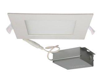 12 watt LED Direct Wire Downlight; Edge-lit; 6 inch; 5000K; 120 volt; Dimmable; Square; Remote (27|S11614)