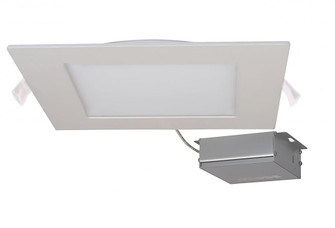 24 watt LED Direct Wire Downlight; Edge-lit; 8 inch; 3000K; 120 volt; Dimmable; Square; Remote (27|S11615)