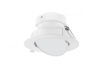 9 watt LED Direct Wire Downlight; Gimbaled; 6 inch; 4000K; 120 volt; Dimmable (27|S11714)