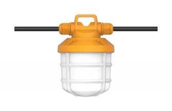 50 Watt LED High-Lumen Industrial / Commercial String Light; 5 Inter-Connected Lamps; 5000K; (27|S28976)