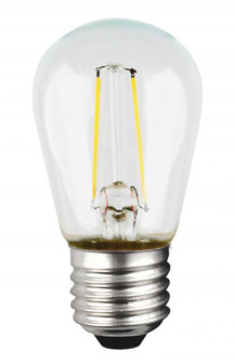 1 Watt LED Filament; S14; Clear; Medium base; 2700K; 120 Volt (27|S9807)