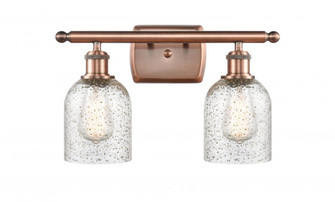 Caledonia - 2 Light - 15 inch - Antique Copper - Bath Vanity Light (3442|516-2W-AC-G259-LED)