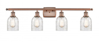 Caledonia - 4 Light - 35 inch - Antique Copper - Bath Vanity Light (3442|516-4W-AC-G259-LED)