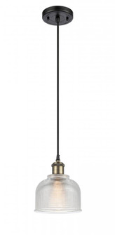 Dayton - 1 Light - 6 inch - Black Antique Brass - Cord hung - Mini Pendant (3442|516-1P-BAB-G412-LED)