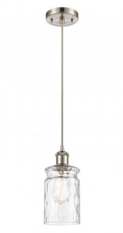 Candor - 1 Light - 5 inch - Brushed Satin Nickel - Cord hung - Mini Pendant (3442|516-1P-SN-G352)
