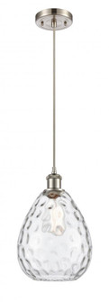 Waverly - 1 Light - 8 inch - Brushed Satin Nickel - Cord hung - Mini Pendant (3442|516-1P-SN-G372-LED)