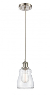 Ellery - 1 Light - 5 inch - Brushed Satin Nickel - Cord hung - Mini Pendant (3442|516-1P-SN-G392)