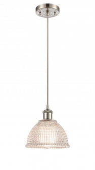 Arietta - 1 Light - 8 inch - Brushed Satin Nickel - Cord hung - Mini Pendant (3442|516-1P-SN-G422)