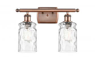Candor - 2 Light - 15 inch - Antique Copper - Bath Vanity Light (3442|516-2W-AC-G352)