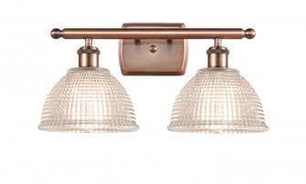 Arietta - 2 Light - 18 inch - Antique Copper - Bath Vanity Light (3442|516-2W-AC-G422)