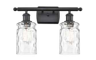 Candor - 2 Light - 15 inch - Matte Black - Bath Vanity Light (3442|516-2W-BK-G352-LED)