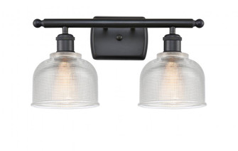 Dayton - 2 Light - 16 inch - Matte Black - Bath Vanity Light (3442|516-2W-BK-G412-LED)