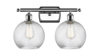 Twisted Swirl 2 Light Bath Vanity Light part of the Ballston Collection (3442|516-2W-PC-G1214-8)