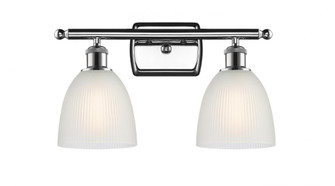 Castile - 2 Light - 16 inch - Polished Chrome - Bath Vanity Light (3442|516-2W-PC-G381)