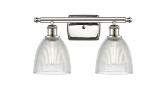 Castile - 2 Light - 16 inch - Polished Nickel - Bath Vanity Light (3442|516-2W-PN-G382)