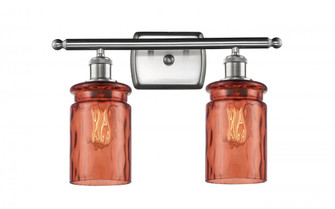 Candor 2 Light Bath Vanity Light (3442|516-2W-SN-G352-COR-LED)