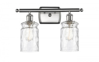 Candor - 2 Light - 15 inch - Brushed Satin Nickel - Bath Vanity Light (3442|516-2W-SN-G352-LED)