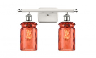Candor 2 Light Bath Vanity Light (3442|516-2W-WPC-G352-COR-LED)