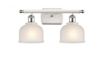 Dayton - 2 Light - 16 inch - White Polished Chrome - Bath Vanity Light (3442|516-2W-WPC-G411)