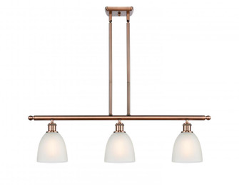 Castile - 3 Light - 36 inch - Antique Copper - Stem hung - Island Light (3442|516-3I-AC-G381)