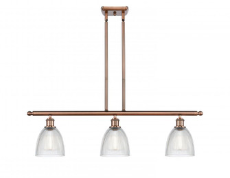 Castile - 3 Light - 36 inch - Antique Copper - Cord hung - Island Light (3442|516-3I-AC-G382)