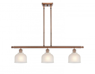 Dayton - 3 Light - 36 inch - Antique Copper - Stem hung - Island Light (3442|516-3I-AC-G411)