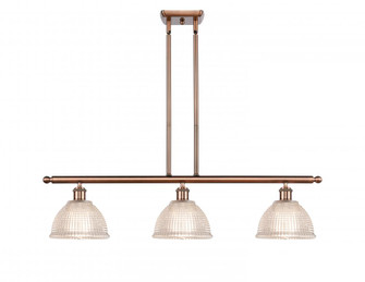 Arietta - 3 Light - 36 inch - Antique Copper - Stem hung - Island Light (3442|516-3I-AC-G422-LED)