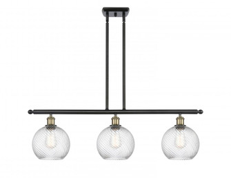 Twisted Swirl 3 Light Island Light part of the Ballston Collection (3442|516-3I-BAB-G1214-8)