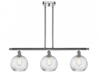 Twisted Swirl 3 Light Island Light part of the Ballston Collection (3442|516-3I-PC-G1214-8-LED)